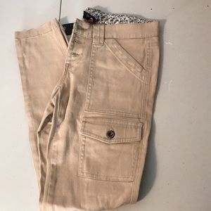 NWT 2b Bebe cargo skinny pants khaki